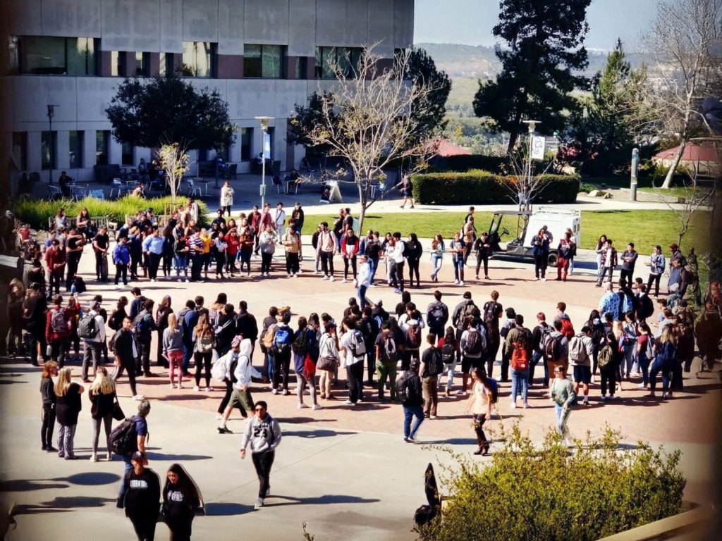 Keith Darrell preaching on campus. Keith was inspired by George Whitefield quotes on evangelism.