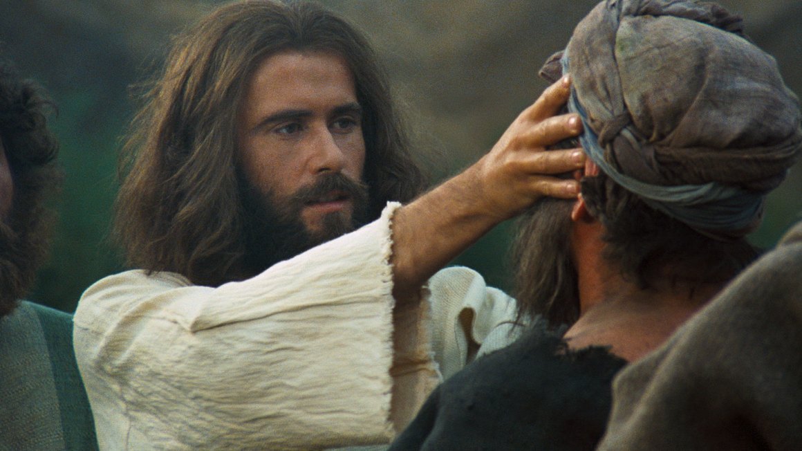 Jeasus healing blind man