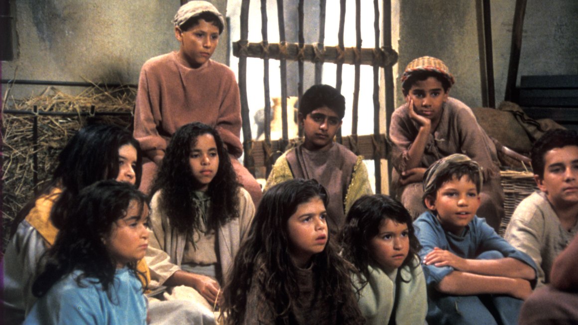 Clip of children from the story of Jesus for children film